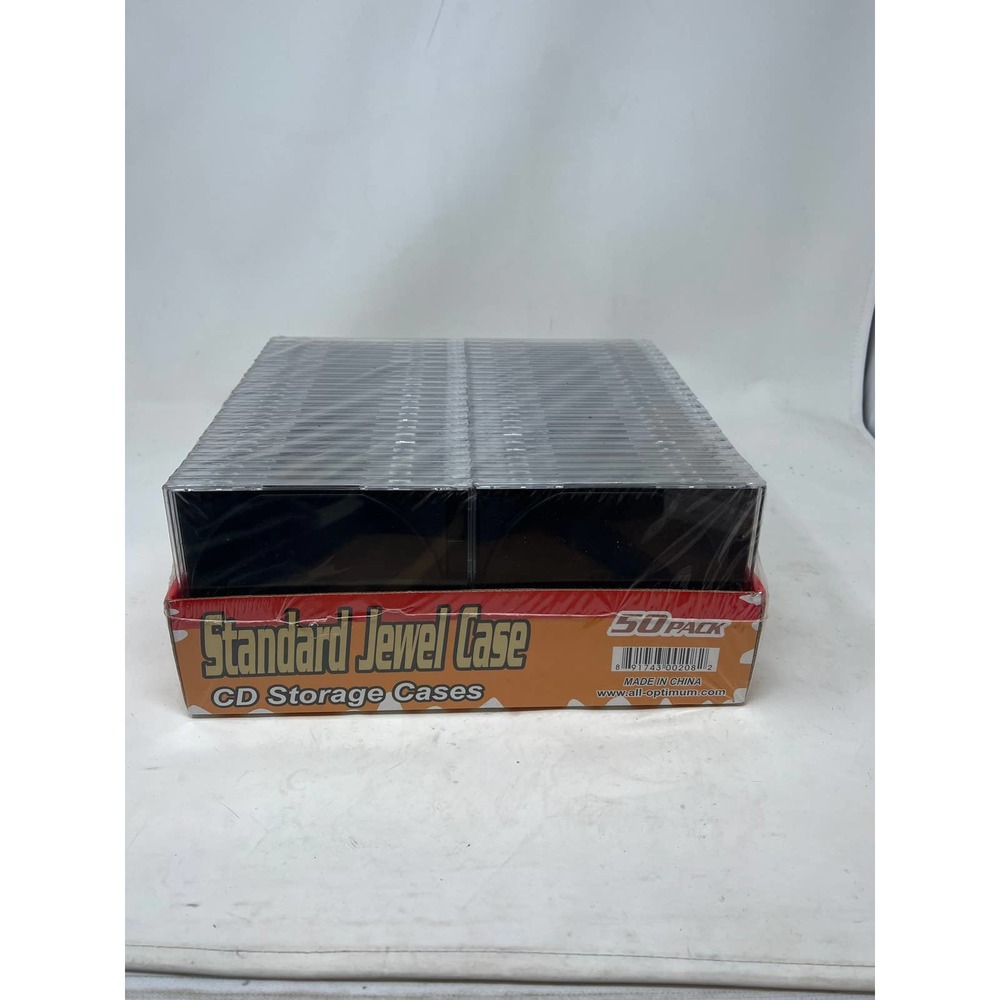 Standard CD Jewel Case 50 Pack All Optimum NEW